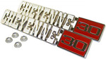 1971-72 Cheyenne 30 Side Fender Emblem Set 