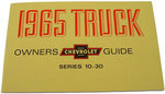 1965 Factory Owners Manual Chevy