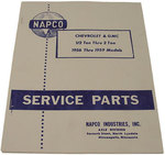 1960-63 Shop Service Manual Chevy/GMC NAPCO 4 x 4