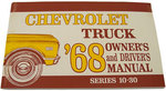 1968 Owners & Drivers Manual Chevy