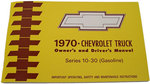 1970 Owners & Drivers Manual Chevy