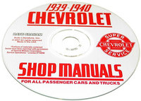 1939-40 Chevy Shop Manual CD 