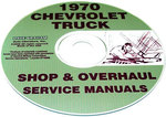 1970 Shop/Overhaul Service Manual CD Chevy