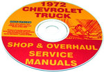 1972 Shop/Overhaul Service Manual CD Chevy