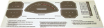 1940-46 Chevy Speedometer/Gauge Decal Set 