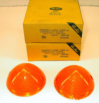 NORS 1955 2nd-1957 Chevy Pickup Suburban Panel Cameo Park Lamp Lenses 