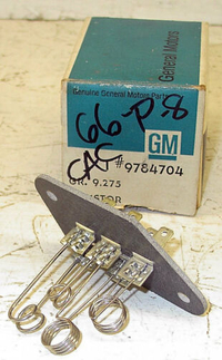 NOS 1966 Pontiac P-8 Grand Prix Catalina Bonneville Wagon AC/Heater Resistor GM