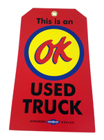 1934-1972 Chevrolet "OK" Used Truck Tag