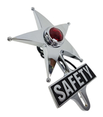 1934-1946 Red Lamp Safety Star License Topper