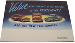 1953 Chevy Sales Brochure 