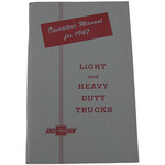 1947 Chevy Factory Owners Manual 