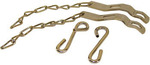 1958-59 Tailgate Chain Set Fleetside Stainless Steel