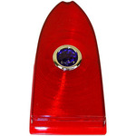 1955-58 Taillamp Lens Cameo Blue Dot