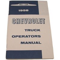 1958 Chevy Factory Owners Manual 