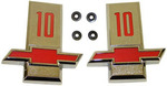1963 Front Fender Emblem Set 1/2 Ton Chrome