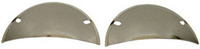1963-66 Chevy Headlamp Half-Moon Shield Set Chrome