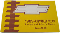 1969 Owners & Drivers Manual Chevy