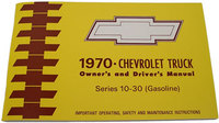1970 Owners & Drivers Manual Chevy