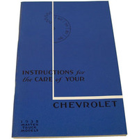 1935 Chevy Factory Owners Manual 