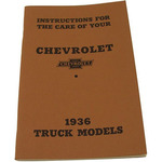 1936 Chevy Factory Owners Manual 