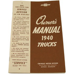 1940 Chevy Factory Owners Manual 