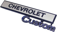1969-72 Chevy Custom Glove Box Door Emblem 