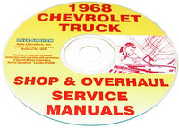 1968 Shop/Overhaul Service Manual CD Chevy