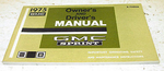 NOS 1975 GMC Sprint Owners Manual Genuine GM