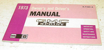 NOS 1973 GMC Sprint Genuine GM Owners Manual