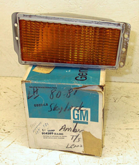 NOS 1980-81 Buick Skylark Front Turn Signal Lens LH Amber Genuine GM