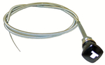 1940-46 Chevy GMC Throttle Cable with Black Knob
