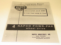 1955-59 Napco Installation Manual 1 1/2 thru 2 Ton