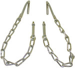1954-55 Tailgate Chain Set Stepside Stainless Steel