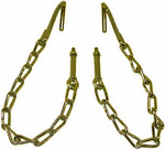 1954-55 Tailgate Chain Set Stepside Zinc Coated