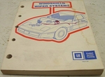 Original 1980-1986 Windshield Wiper System Training Book - GM Camaro Nova