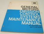 1972 Emission Control System Manual - Corvette Impala Buick Cadillac C-10 GM