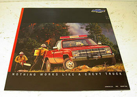 NOS 1987 Chevrolet Chevy Pickup 4 x 4 Full Color Sales Brochure Genuine GM